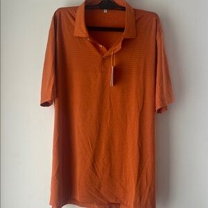 Peter Millar Summer Comfort Orange Polo